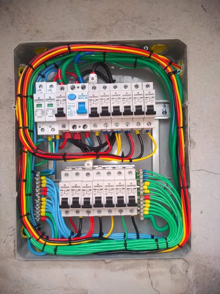 quadro de distribuicao monofasico